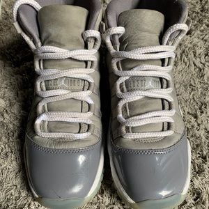 Size 5 Jordan 11s cool grey